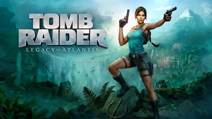 Diagrama de hoja de ruta de Tomb Raider: Legado de la Atlántida con lanzamiento, plataformas, historia, puzles y coleccionables
